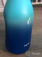 img 1 attached to 🚰 AMITER Leakproof Water Bottle: Wide Mouth Straw Lid & Handle Lid, 22oz-128oz Sizes, Vacuum Insulated Stainless Steel Flask – BPA Free Travel Mug Jug review by Josh Koa