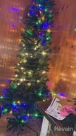 картинка 1 прикреплена к отзыву 🎄 SHareconn 4ft Premium Prelit Artificial Hinged Slim Pencil Christmas Tree - Full Branch Tips with 100 Warm White & Multi-Color Lights - Top Choice for X-mas Decorations (4 FT) от Ricky Khan
