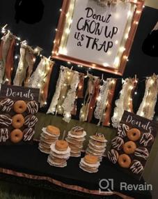 img 8 attached to Rustic Wood Donut Wall Display Stand - Perfect For Weddings, Birthdays & Baby Showers!