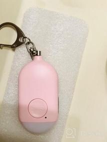 img 5 attached to WETEN Rechargeable Self Defense Keychain Alarm - 130 DB Loud Emergency Personal Siren Ring With LED Light - Perfect SOS Safety Alert Device Key Chain For Women, Kids, Elderly, And Joggers In Pink