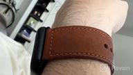 img 1 attached to Upgrade Your Apple Watch With Genuine Leather Strap - KYISGOS Compatible With IWatch Band In Retro Camel Brown/Black, Fits 41Mm/40Mm/38Mm Sizes review by Milton Wolf