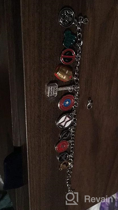 img 1 attached to 🏻 Superhero Charm Bracelet Collection - Perfect Gifts for Fantastic Fans, Collectible Jewelry Merchandise Featuring Avengers, Hulk, Loki, and Iron Man review by Melanie Lewis