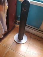 img 1 attached to 1500W PTC Ceramic Electric Space Heater With 60° Oscillating Tower Fan, Thermostat & Overheat/Tip-Over Protection For Office Home Bathroom Large Room Indoor Use (32 Inch) review by Brent Rosecrans