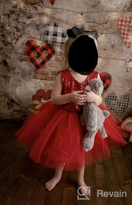 img 1 attached to Sparkle And Shine: Toddler Sequin Party Dress With Lace And Tulle review by Melanie Williams