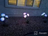 img 1 attached to 3 Pack Solar Garden Lights 2022 Version – Outdoor Colorful Hydrangea Flower Decoration, Two Lighting Modes & Enlarged Solar Panel - TONULAX review by Steven Harmon