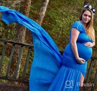 img 1 attached to Gorgeous Off Shoulder Mermaid Gown For Maternity Photo Shoot | ZIUMUDY review by Daniel Pesicek