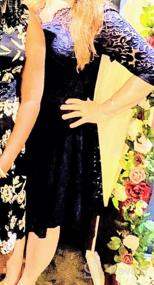 img 6 attached to Шикарно и дерзко: винтажное женское вечернее платье MISSMAY из кружева с цветочными акцентами