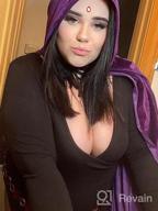 img 1 attached to Velvet Hooded Cloak For Halloween Cosplay - Witch, Vampire & Wizard Costumes For Men And Women By Sarfel review by Troy Coste