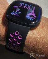 картинка 1 прикреплена к отзыву Maledan Advanced Водонепроницаемый нарядный спортивный ремешок для умных часов Fitbit Versa 3 и Sense - идеальная замена для женщин и мужчин от Randy Perry