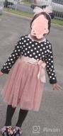 img 1 attached to Stylish NNJXD Toddler Girl Polka Dotted Ruffled Long Sleeve Tutu Party Dresses: A Multilayer Delight review by Christopher Morgan