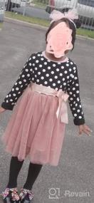 img 6 attached to Stylish NNJXD Toddler Girl Polka Dotted Ruffled Long Sleeve Tutu Party Dresses: A Multilayer Delight
