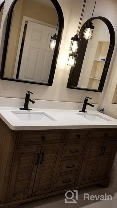 img 1 attached to Modern Matte Black Bathroom Faucet - Waterfall Single Handle Sink Faucet With Pop Up Drain, Stylish Vanity Faucet With 1 Or 3 Hole Installation review by Corey Nyuon