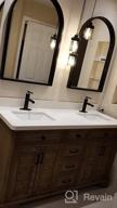 img 1 attached to Modern Matte Black Bathroom Faucet - Waterfall Single Handle Sink Faucet With Pop Up Drain, Stylish Vanity Faucet With 1 Or 3 Hole Installation review by Corey Nyuon