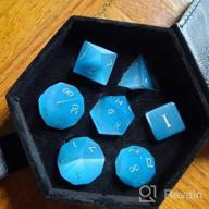 img 1 attached to Get Your Game On With 7-Piece Natural Gemstone Dice Set For Dungeons & Dragons And MTG Table Games review by Christopher Gotcher