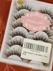 img 6 attached to 6 Pairs Natural Look 3D False Eyelashes - Veleasha Manga Lashes Wispy & Lightweight Anime (9-13Mm)