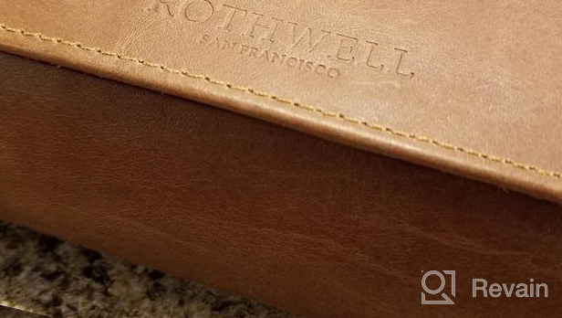 img 1 attached to Secure Your Watches With ROTHWELL'S 100% Real Leather Watch Roll Travel Case - Fits All Wrist & Smart Watches Up To 50Mm. review by Scott Yenson