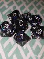 img 1 attached to UDIXI Polyhedral 7-Die D&D Dice Set - Perfect For Dungeons & Dragons, MTG, Pathfinder & Board Games (Green/Silver) review by Aaron Wagner