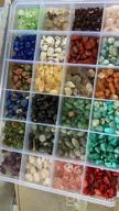 img 1 attached to Colle 15 Colors 700Pcs Natural Crystal Beads for Jewelry Making Supplies, Healing Gemstones Waist Bracelets Necklace Kit with Irregular Chips Stone in a Box Set review by Hartman Hernandez