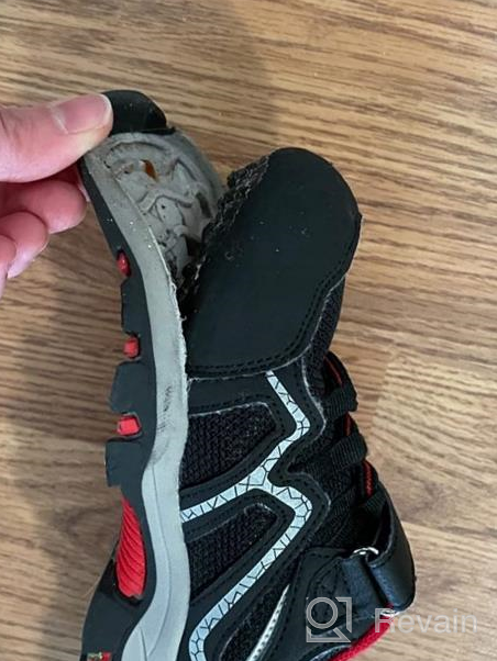 img 1 attached to Brooman Outdoor Trail Hiking Shoes for Kids | Boys & Girls Running Sports Sneakers review by Kenneth Broszko