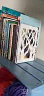 img 1 attached to 3 Pairs Of Heavy-Duty Metal Bookends For Home Decor, Shelves & Books | Black review by Shawn Trotter