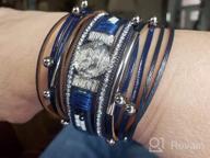 img 1 attached to Boho Cuff Bracelet: Handmade Multilayer Leather Wrap Bracelet - Perfect Bohemian Jewelry for Women's Birthday review by Jessica Thompson