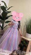 img 1 attached to Princess Embroidery Pageant Communion Birthday Girls' Clothing and Dresses review by Jasmine Camagay