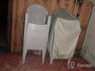 img 1 attached to Protect Your Stacking Chairs From The Elements With The Covermates Outdoor Chair Cover In Water Resistant Polyester - Khaki review by Nick Gathings