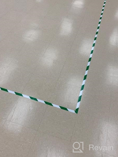 img 1 attached to Make Your Clean Room Safe With UltraTape 1165 - Black/White Hazard Striped Floor Marking Tape, Over Laminated And Clean Room Approved - 3" X 54 Ft - 1 Roll review by Tony Beale