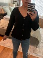img 1 attached to Women'S V-Neck Button Down Cardigan Sweater Long Sleeve Soft Knit Casual S-XXL review by Marcus Price