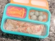 img 1 attached to Small Bento Lunch Box For Kids - Leak-Proof Containers, BPA-Free Pink & Blue Set Of 2 review by Jennifer Franklin