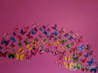 img 1 attached to 3D Colorful Butterfly Wall Stickers DIY Art Decor Crafts For Party Cosplay Wedding Offices Bedroom Room Magnets Glue SmartWallStation 84 PCS Set review by Joe Lantz