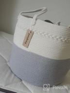 img 1 attached to Organize In Style With COSYLAND'S Extra Large Woven Cotton Laundry Basket review by Kevin Jacobson