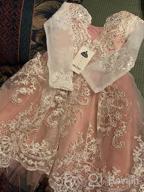img 1 attached to Beautiful Tulle Flower Princess Wedding Dress For Toddler & Baby Girl - NNJXD review by Brooke Johnson