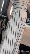img 1 attached to Striped Maxi Dress For Women - Loose, Casual, And Fashionable Summer Dress With Short Sleeves And Convenient Pockets By HOTAPEI review by Anil Jaimes