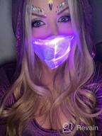 img 1 attached to Multi-Color LED Rave Mask For Dancing, Parties, Christmas, And Halloween - Luminous Mask For Men, Women, And Children'S Face With Light-Up Feature review by Gabriel Elliott