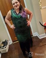 img 1 attached to Plus Size 1920S Flapper Dress By BABEYOND - V Neck, Beaded & Fringed review by Inyong Dow