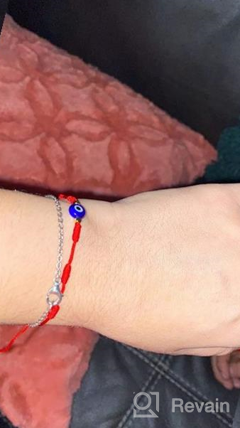 img 1 attached to PPJew 7 Knot Evil Eye Bracelet Red String - Ultimate Protection 🧿 Bracelet Set for Women, Girls and Boys – Mommy and Me Matching Bracelets review by Roy Reeves