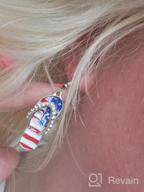 img 1 attached to Patriotic American Butterfly Earrings for Girls, 4th of July Independence Day Jewelry review by Cornelius Reeves