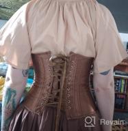 img 1 attached to Classic Corset Waist Cincher Bustier 💃 Top with Lace-Up and Boning by Grebrafan review by Daniel Mettler