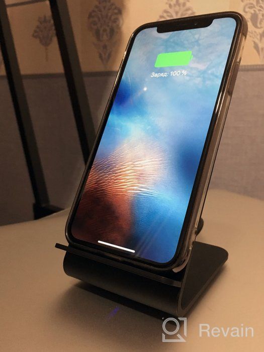 img 3 attached to Skyway Energy Fast wireless charger, dark wood review by Agata Sikora ᠌