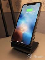 img 3 attached to Skyway Energy Fast wireless charger, dark wood review by Agata Sikora ᠌
