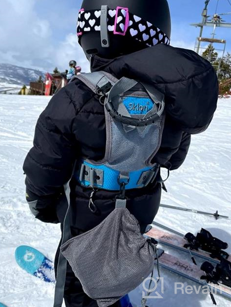 img 1 attached to Teach Your Child Skiing And Snowboarding Fundamentals With Sklon Harness Trainer - Premium Training Leash Equipment For Kids! review by Christopher Kanter