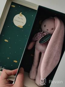 img 5 attached to Обнимайтесь с Kaloo Lapinoo: вельветовый кролик для машинной стирки для ваших малышей - идеальный подарок для детей от 0+ (розовый, высота 10 дюймов)