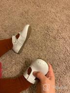 img 1 attached to DADAWEN Child's T-Shaped Leather Flats: Stylish Toddler Girls' Shoes review by Hector Nito