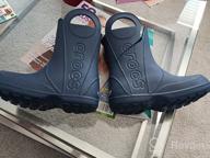 img 1 attached to 👞 Crocs Kids Handle Rain Boots: Boys' Shoes, Perfect for Outdoor Activities review by Jose Hughes