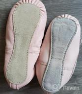 img 1 attached to Premium Authentic Leather Baby Ballet Slippers For Toddlers, Little Kids & Big Kids - Stelle review by Amy Monson