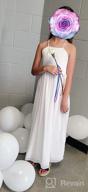 img 1 attached to Stunning Chiffon Formal Flower Dresses: Perfect Bridesmaid Attire for Girls review by Melissa Mcintosh