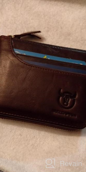 img 1 attached to Men's Vintage Leather Wallet with RFID Blocking - Essential Accessories review by Dale Hing