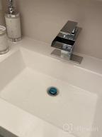 картинка 1 прикреплена к отзыву 💧 ROVATE LED Chrome Bathroom Sink Faucet with Waterfall Glass Spout - Single Hole or 3 Hole, 4 Inch Centerset от Paul Opoku
