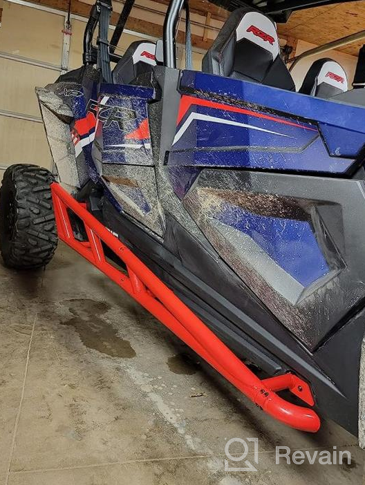 img 1 attached to SuperATV Heavy-Duty Nerf Bars/Sliders/Kickers For 2014+ Polaris RZR XP 1000 4-Seat Black - 1.75" Tubing, Powder Coated, Easy Install review by Leonard Herrera